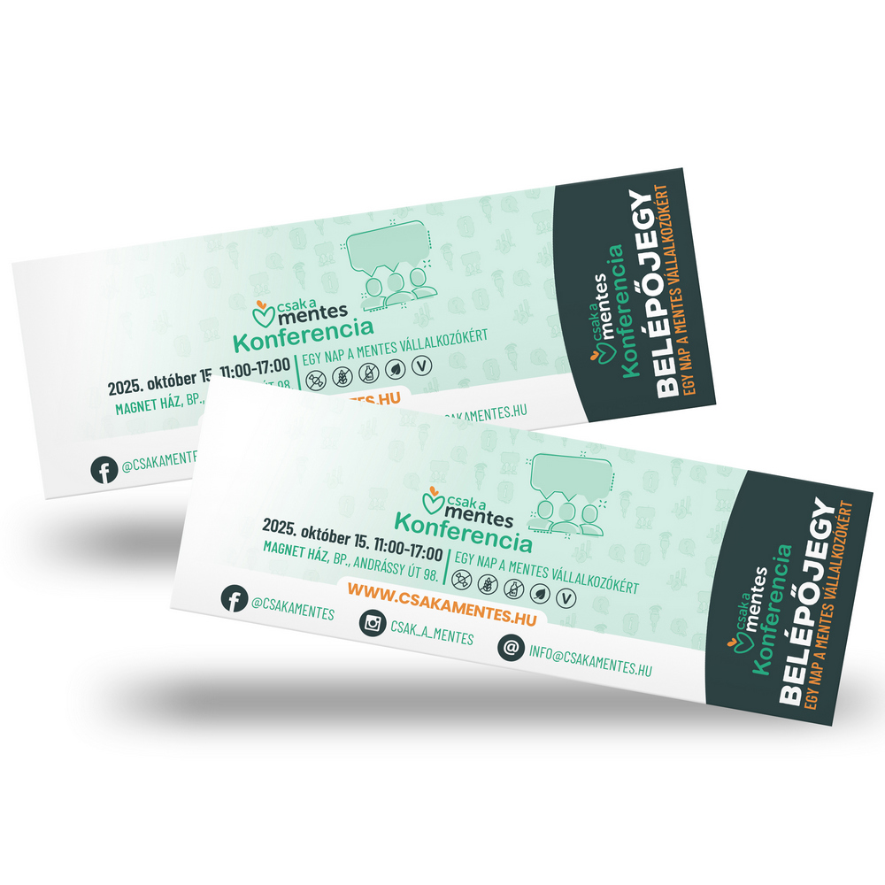 IV. Csak a Mentes Konferencia belépőjegyek