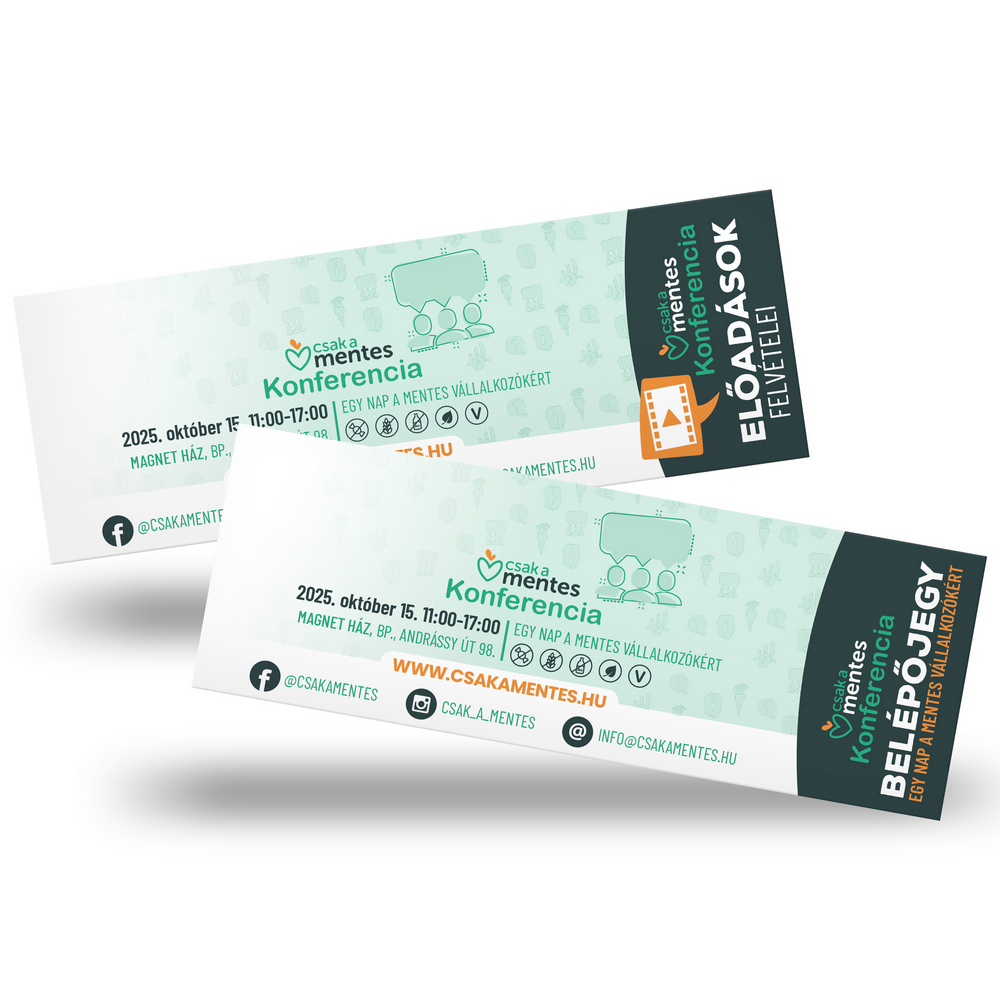 IV. Csak a Mentes Konferencia Prémium jegyek